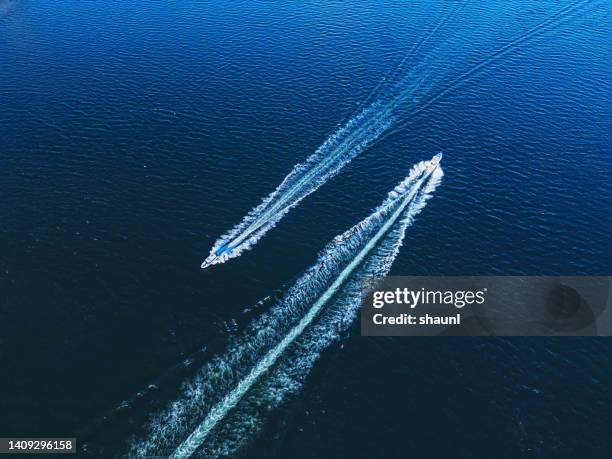 powerboating - two objects stock pictures, royalty-free photos & images