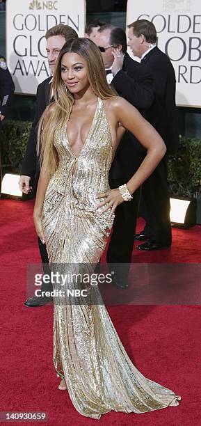 64th ANNUAL GOLDEN GLOBE AWARDS -- Pictured: Beyoncé Knowles arrives at the 64th Annual Golden Globe Awards held at the Beverly Hilton Hotel on...