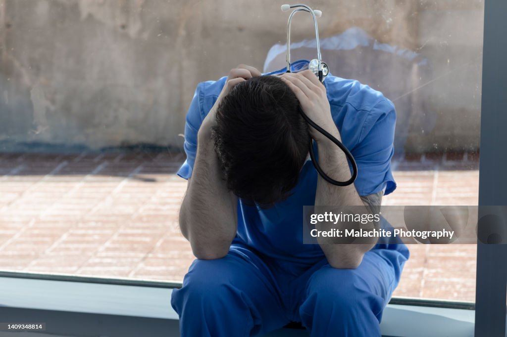 Mexican-European Male Nurse Struggling With Mental Health