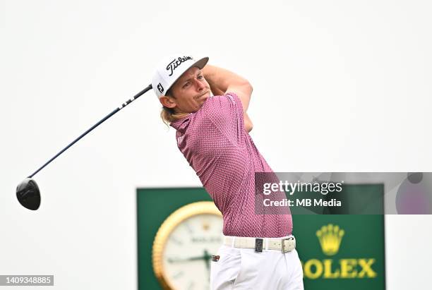 Cameron Smith tees off during Day Four of The 150th Open at St Andrews Old Course on July 17, 2022 in St Andrews, United Kingdom.