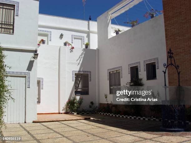 Front and backyard of the copla and flamenco singer Rocio Jurado in his hometown, Chipiona, Cadiz, Andalucia, Spain, July 2006.