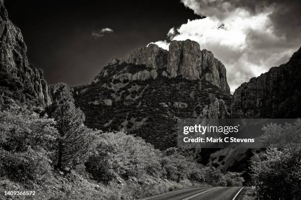 hitting one's stride in america's national parks (black & white) - trans-pecos stock pictures, royalty-free photos & images