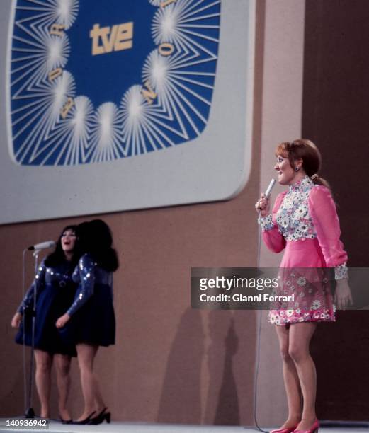 The English singer Lulu winner in the Eurovision Song Contest, 29th March 1969, Madrid, Spain.