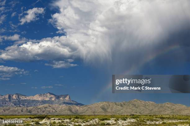 rainbows are so wonderfully beautiful - salt flat texas stock pictures, royalty-free photos & images
