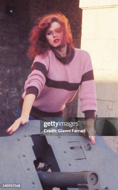 The Spanish singer and actress Bibi Andersen at her home in Madrid Madrid, Spain.