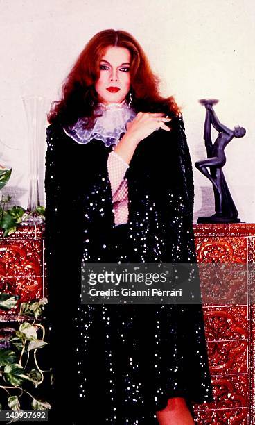 The Spanish singer and actress Bibi Andersen at her home in Madrid Madrid, Spain.