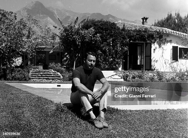 Prince Alfonso of Hohenlohe, Marbella's main promoter, at his home in Marbella Club Hotel Malaga, Spain.