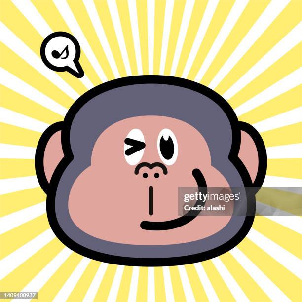 ilustrações, clipart, desenhos animados e ícones de design de personagem bonito do gorila ou macaco - monkey emoji