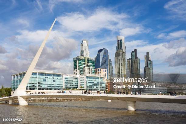the modern puerto madero district in buenos aires, argentina - buenos aires landmarks stock pictures, royalty-free photos & images