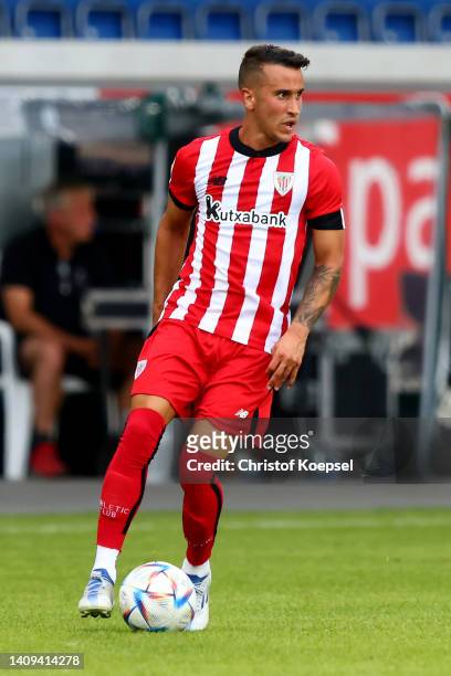 Alejandro Berenguer Remiro of Bilbao runs with the ball during the pre-season friendly match between MSV Duisburg and Athletic Club as part of the...