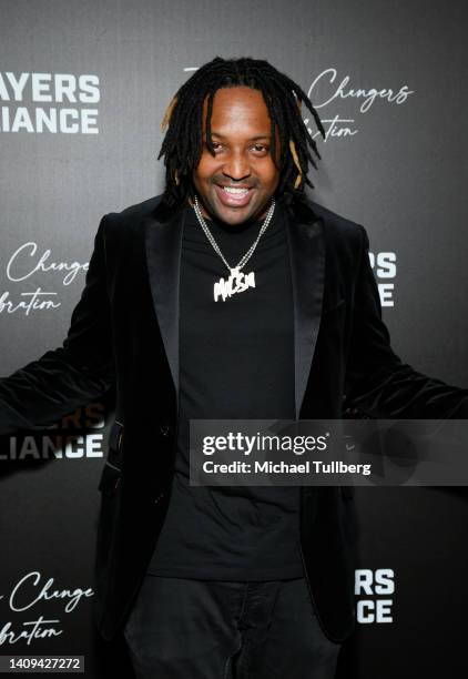 Mal-Ski attends the Players Alliance's "Game Changers Celebration" black carpet event at The GRAMMY Museum on July 17, 2022 in Los Angeles,...