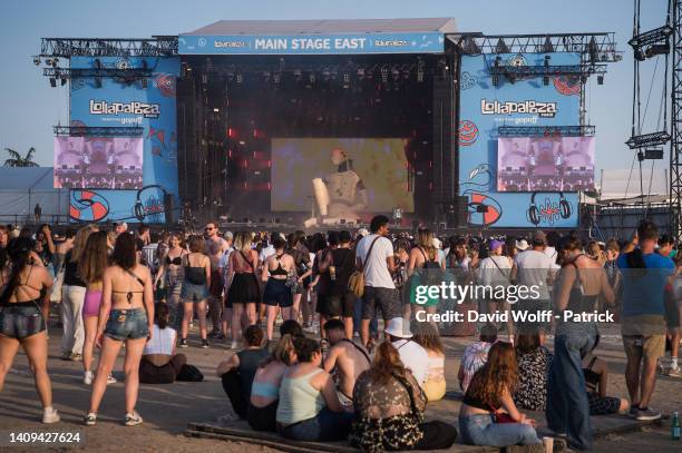 General view during Asap Rocky Show during Lollapalooza Paris Festival at Hippodrome de Longchamp on July 17, 2022 in Paris, France.