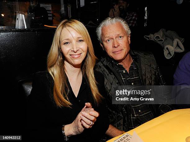 Lisa Kudrow and Michel Stern attend Bingo at The Roxy at The Roxy Theatre on March 7, 2012 in West Hollywood, California.