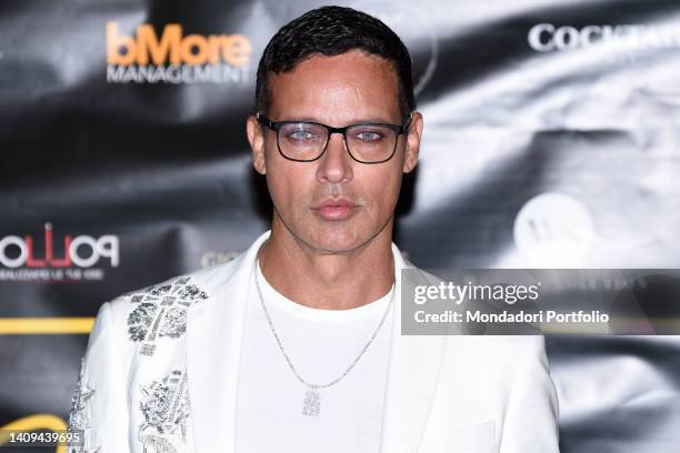 Italian actor Gabriel Garko on the black carpet of the party for his 50 years at Palazzo Brancaccio. Rome , July 15th, 2022