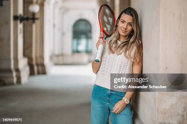 Elena-Gabriela Ruse of Romania poses during day one of the Hamburg European Open 2022 at Rothenbaum on July 16, 2022 in Hamburg, Germany.