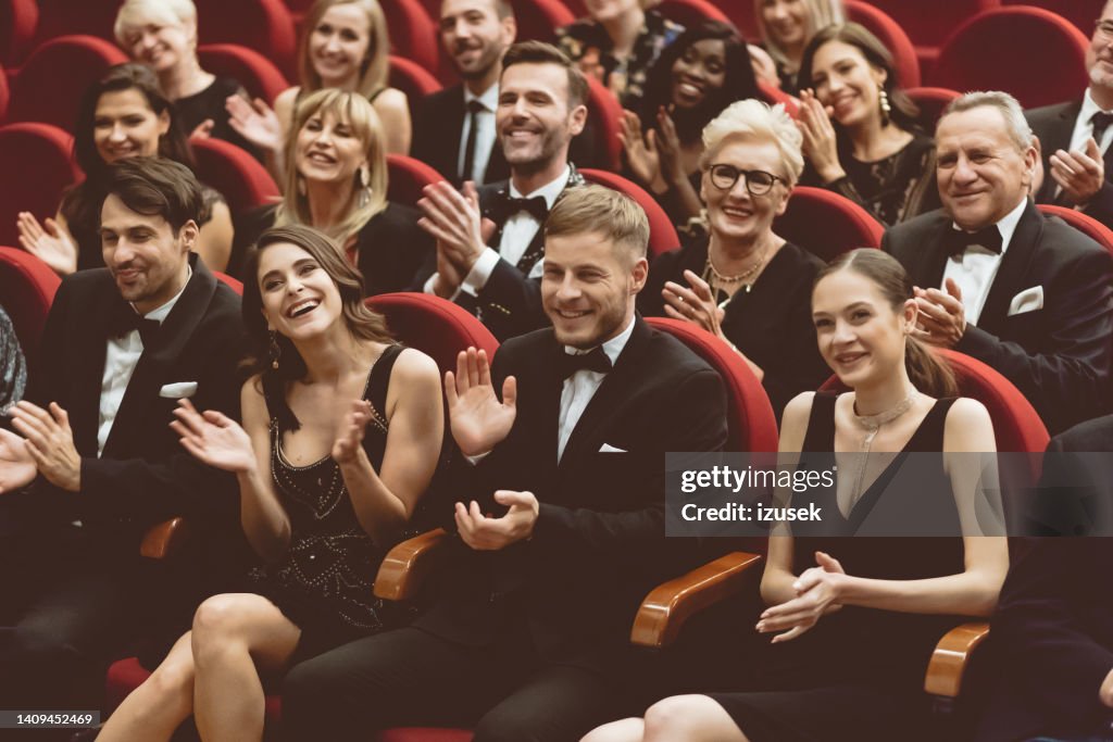 Clapping Opera Excited Audience Clapping In Opera House High-Res Stock Photo - Getty ...