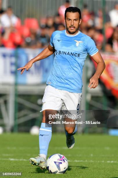 Pedro Rodriguez of SS Lazio in action during the friendly match SS Lazio v Triestina on July 17, 2022 in Auronzo di Cadore, Italy.