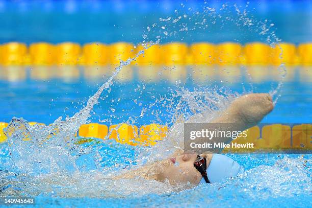 Lyndon Longhorne of Wear Valley SC competes in the Men’s MC 150m Individual Medley Final during day six of the British Gas Swimming Championships at...
