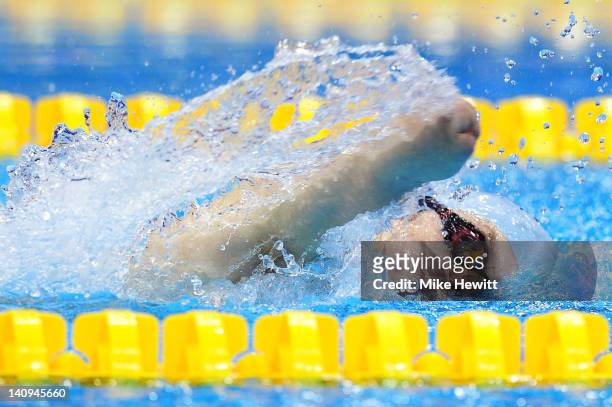 Lyndon Longhorne of Wear Valley SC competes in the Men’s MC 150m Individual Medley Final during day six of the British Gas Swimming Championships at...