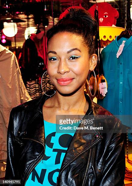 Shanika Warren-Markland attends the launch of Swedish fashion brand Monki's new Carnaby Street flagship store on March 8, 2012 in London, England.