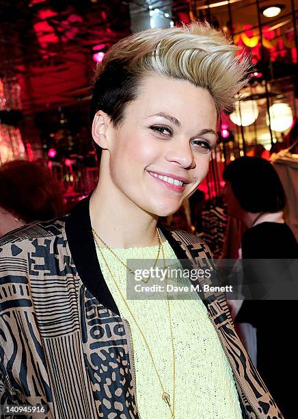 Georgie Okell attends the launch of Swedish fashion brand Monki's new Carnaby Street flagship store on March 8, 2012 in London, England.