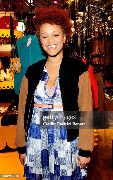 Gemma Cairney attends the launch of Swedish fashion brand Monki's new Carnaby Street flagship store on March 8, 2012 in London, England.