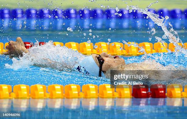 Lyndon Longhorne of Wear Valley SC competes in the Men’s MC 150m Individual Medley Final during day six of the British Gas Swimming Championships at...