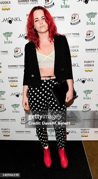 Etta Bond attends the launch of Swedish fashion brand Monki's new Carnaby Street flagship store on March 8, 2012 in London, England.