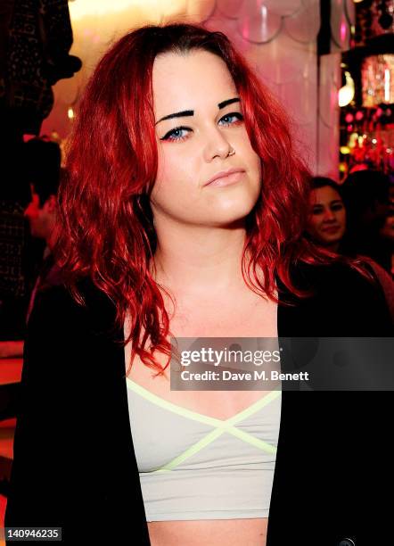 Etta Bond attends the launch of Swedish fashion brand Monki's new Carnaby Street flagship store on March 8, 2012 in London, England.