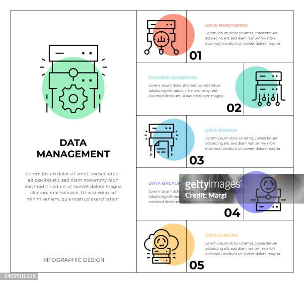 data management infographic concepts - funnel infographic stock illustrations