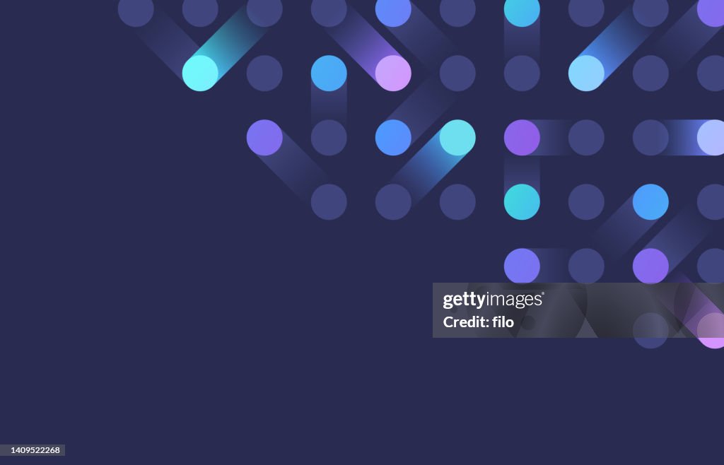 Motion Node Networking Connection Communication Abstract Background Pattern