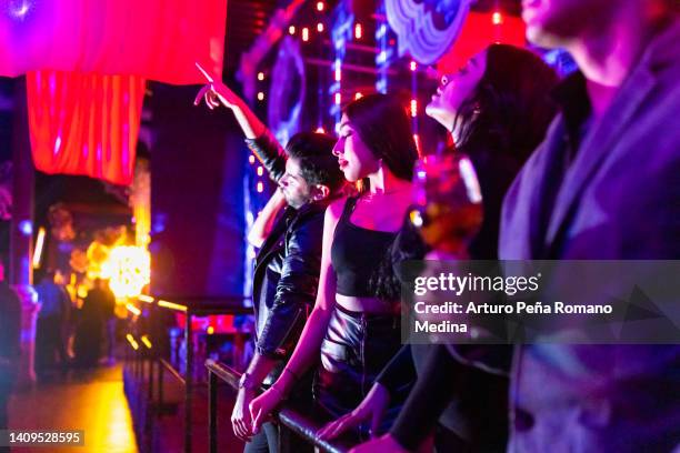 group of friends at a party - night club stock pictures, royalty-free photos & images