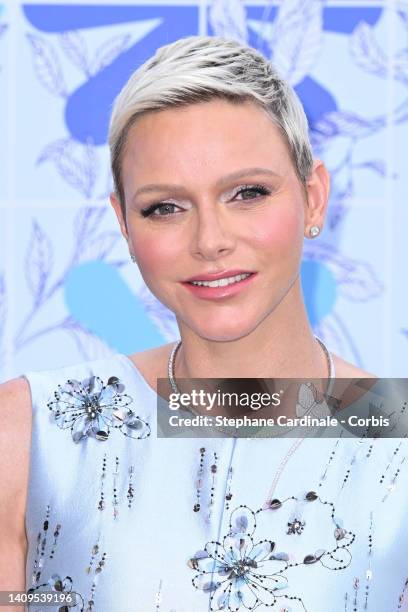 Princess Charlene of Monaco attends the 73rd Monaco Red Cross Ball Gala on July 18, 2022 in Monte-Carlo, Monaco.