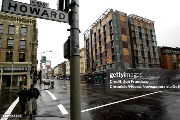 The newly-renovated Plaza Hotel on the corner of 6th and Howard Streets in San Francisco, Ca., on Thursday, December 1, 2005. Residents living near...