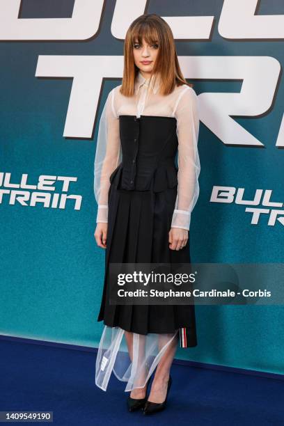 Joey King attends "Bullet Train" Premiere At Le Grand Rex on July 18, 2022 in Paris, France.