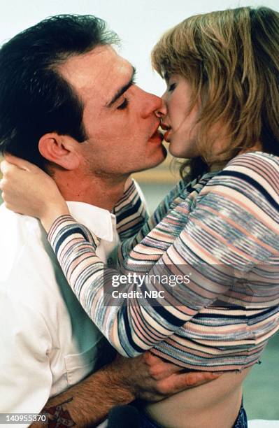 Pictured: Tommy Lee Jones as Gary Mark Gilmore, Rosanna Arquette as Nicole Baker -- Photo by: NBC/NBCU Photo Bank