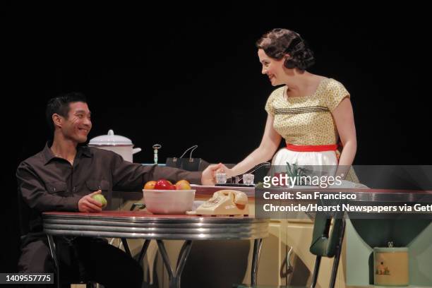 S production of Maple and Vine in San Francisco, Calif., features Danny Bernardy as Omar/Roger, Emily Donahoe as Katha, Nelson Lee as Ryu, Julia...