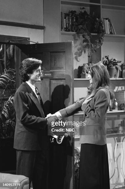 The Improbable Dream: Part 1" Episode 1 -- Air Date -- Pictured: Roger Rees as Robin Colcord, Kirstie Alley as Rebecca Howe-- Photo by: Kim...