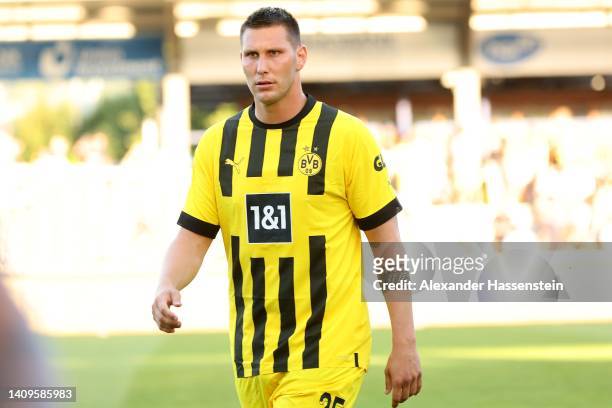 Niklas Süle of Dortmund looks on during the Pre-Season friendly match between Borussia Dortmund and Valencia CF at Stadion Schnabelholz on July 18,...