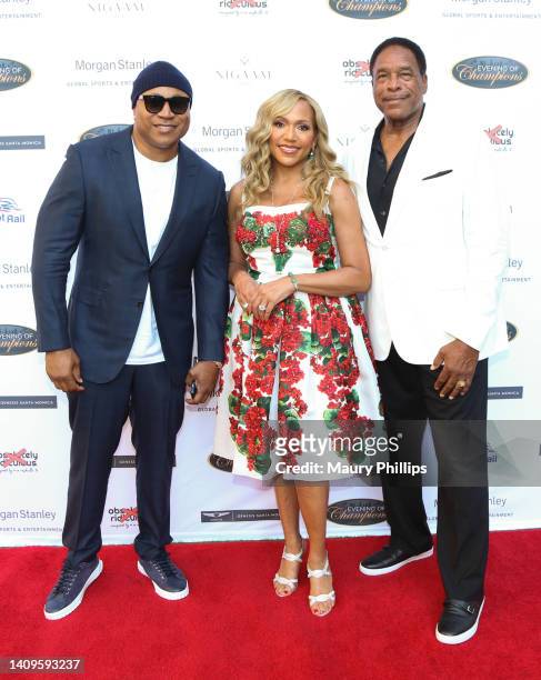 Cool J, Tonya Winfield and Dave Winfield attend An Evening Of Champions To Kick Off MLB All-Star Weekend hosted by Dave and Tonya Winfield on July...