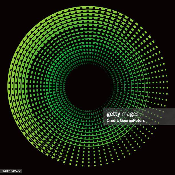 ilustraciones, imágenes clip art, dibujos animados e iconos de stock de icono de círculo concéntrico - tecnología verde