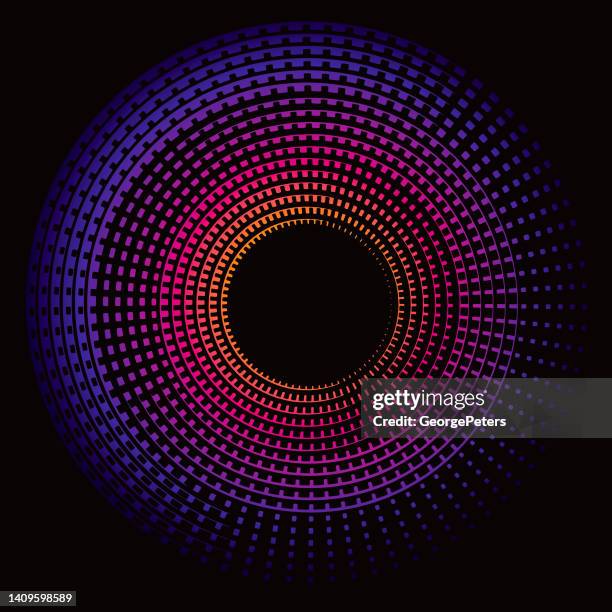 concentric circle icon - lenses stock illustrations