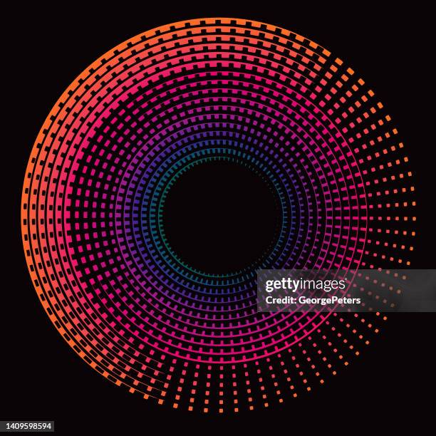 concentric circle icon - sonar stock illustrations