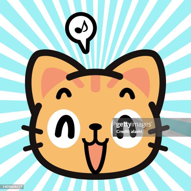 cute character design of the tabby cat - tabby stock illustrations