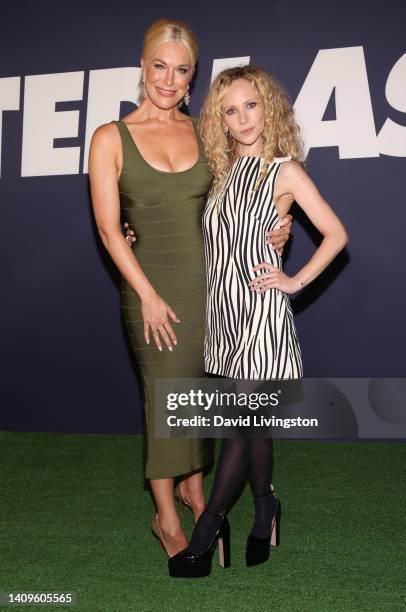 Hannah Waddingham and Juno Temple attend the Los Angeles FYC special screening of Apple TV+'s "Ted Lasso" at The Maybourne Beverly Hills on July 18,...