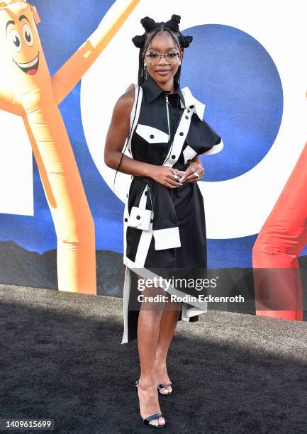 Marsai Martin attends the world premiere of Universal Pictures' "NOPE" at TCL Chinese Theatre on July 18, 2022 in Hollywood, California.