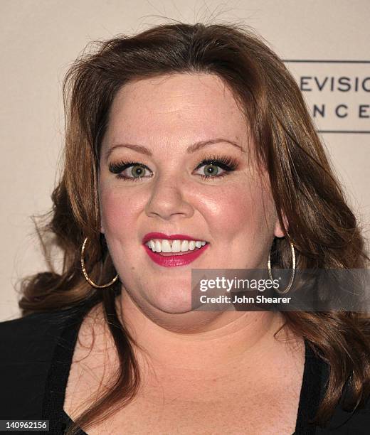 Melissa McCarthy attends An Evening With "Mike & Molly" at Leonard Goldenson Theatre on March 8, 2012 in Hollywood, California.
