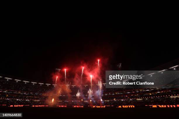 General view during the Pre-Season Friendly match between Manchester United and Crystal Palace at Melbourne Cricket Ground on July 19, 2022 in...