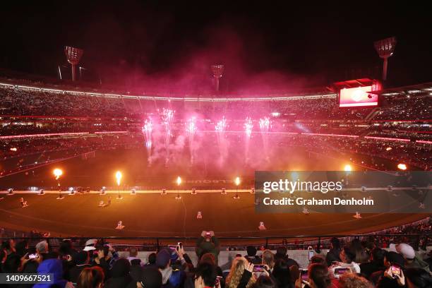 General view prior to the Pre-Season Friendly match between Manchester United and Crystal Palace at Melbourne Cricket Ground on July 19, 2022 in...