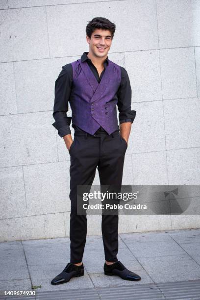 Actor Oscar Casas attends the "Hollyblood" photocall at the Urso hotel on July 19, 2022 in Madrid, Spain.